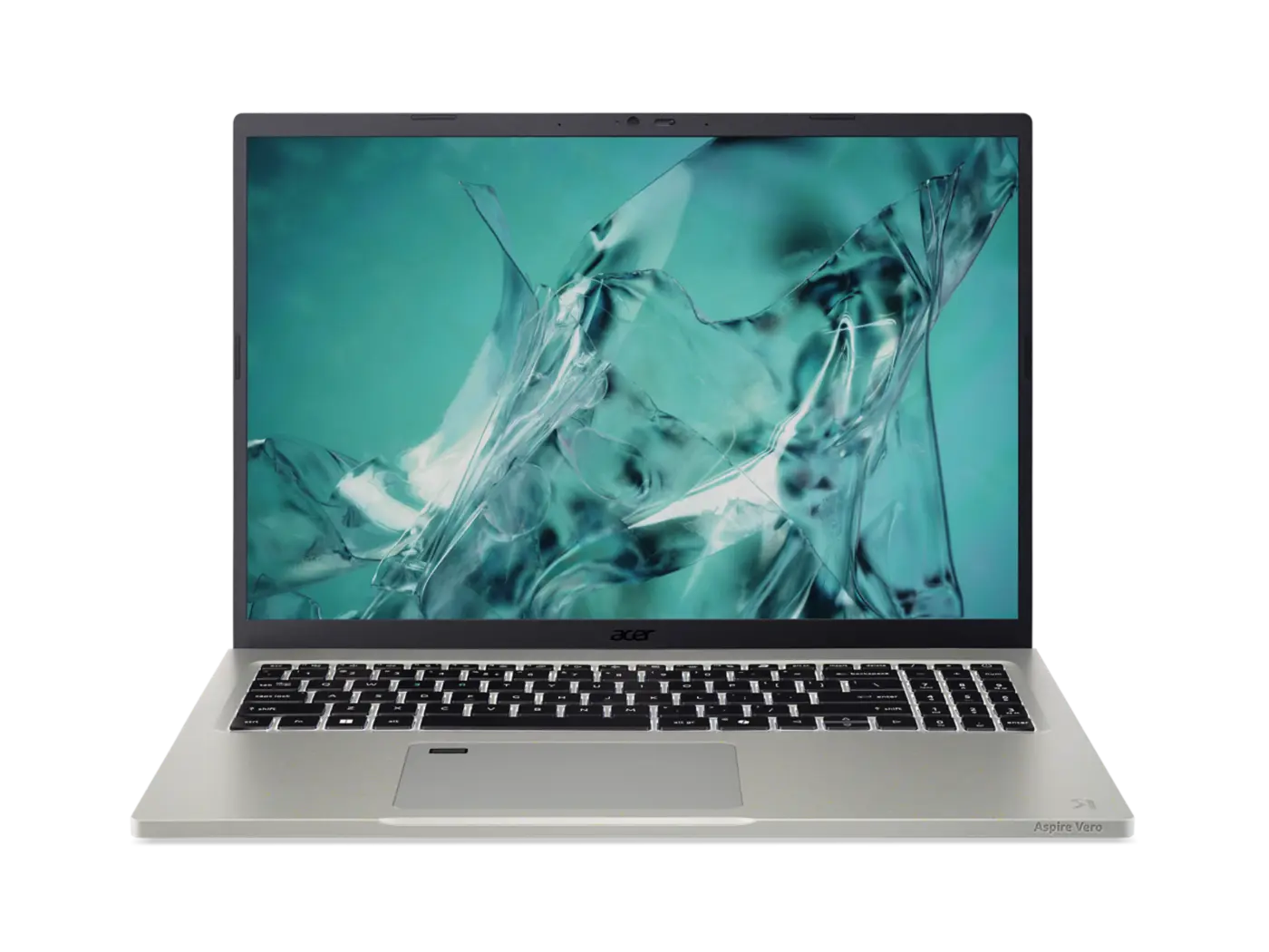 Grey Acer Aspire Vero 16 AV16-71P laptop open from the front