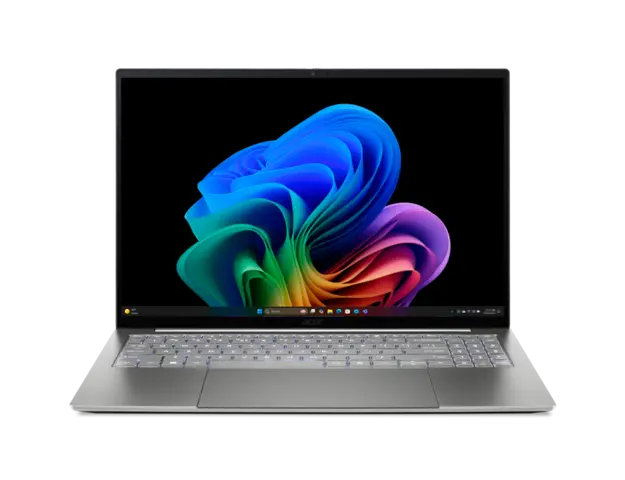 Grey Acer Swift 16 AI SF16-71T laptop open from the front